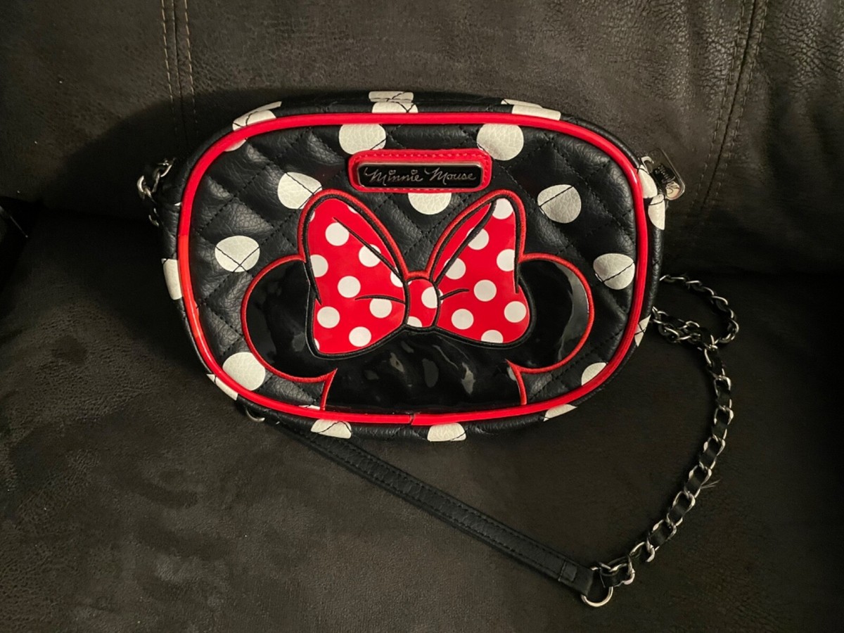 Minnie Mouse Disney Loungefly bag bow red black white purse 