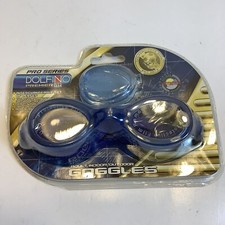 Dolfino Pro Series Premier Dive Gear Adult Water Sport Goggles Blue, New Sealed