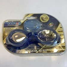 Dolfino Pro Series Premier Dive Gear Adult Water Sport Goggles Blue, New Sealed