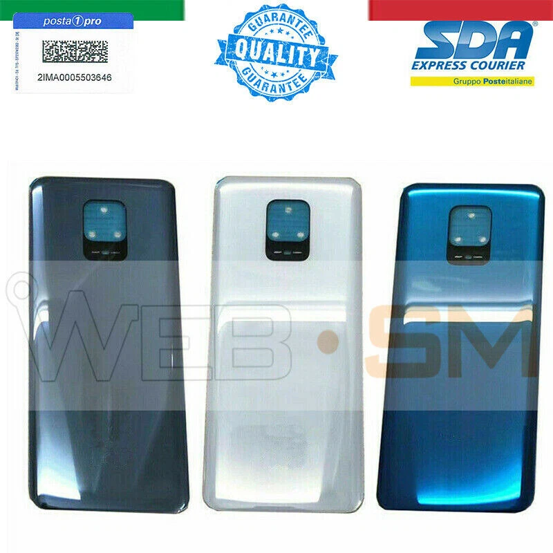 BACK COVER SCOCCA POSTERIORE COPRI BATTERIA PER XIAOMI REDMI NOTE 9 PRO
