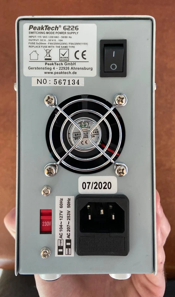 Peaktech 6226 Switching Mode Power Supply DC 0-30V / 0-10A - Image 2 of 2