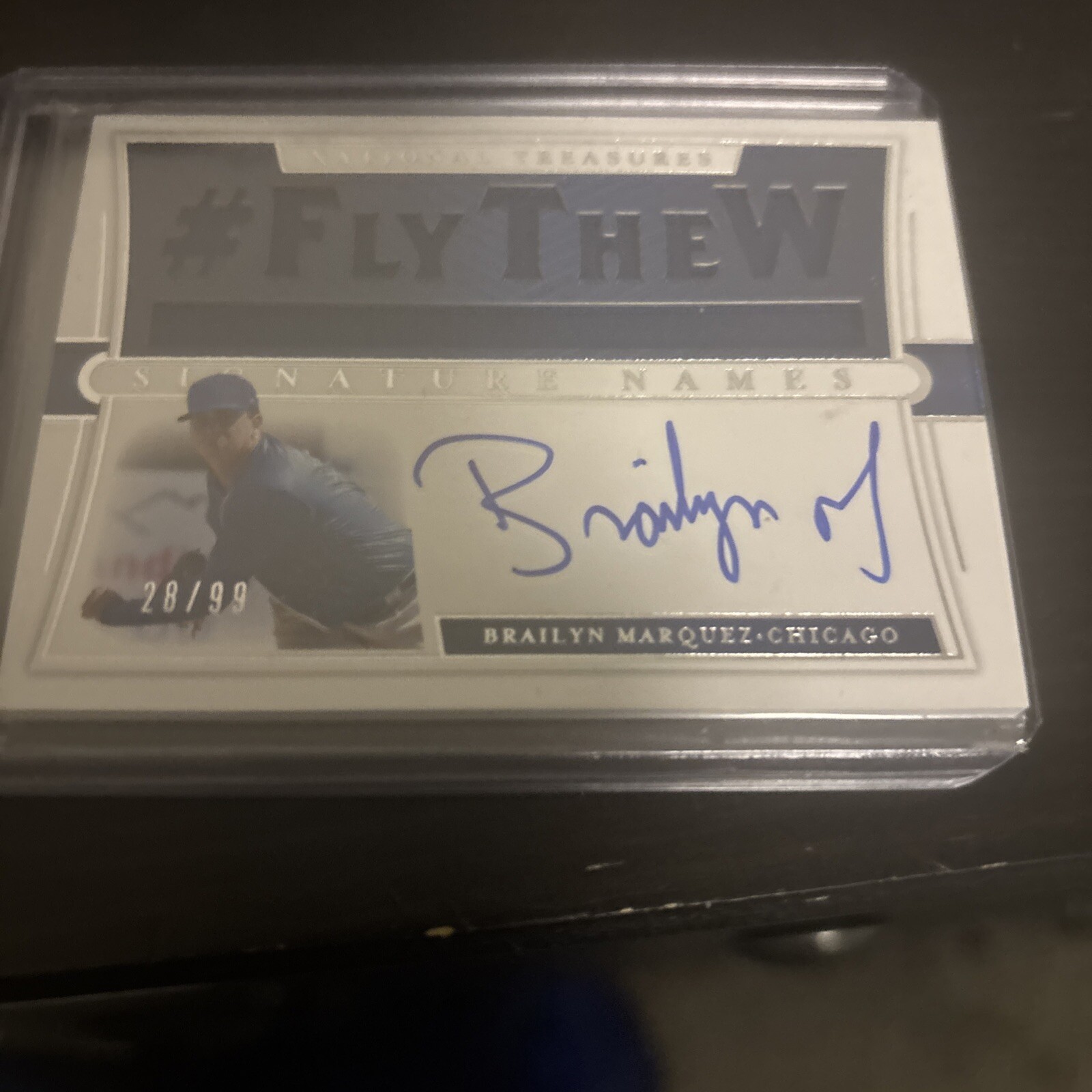 2021 National Treasures Brailyn Marquez Auto /99 Fly The W Signature Names Rookie Card