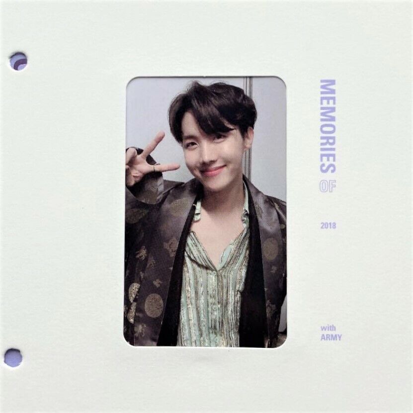 BTS Bangtan Memories of 2018 Blu-ray Limited Official Photocard Photo Card  PC