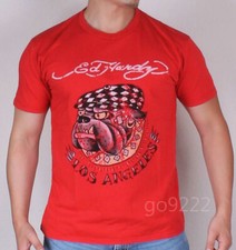 NWT-Authentic Men's Ed hardy Bulldog Slim S/S T-shirts Tee Size S