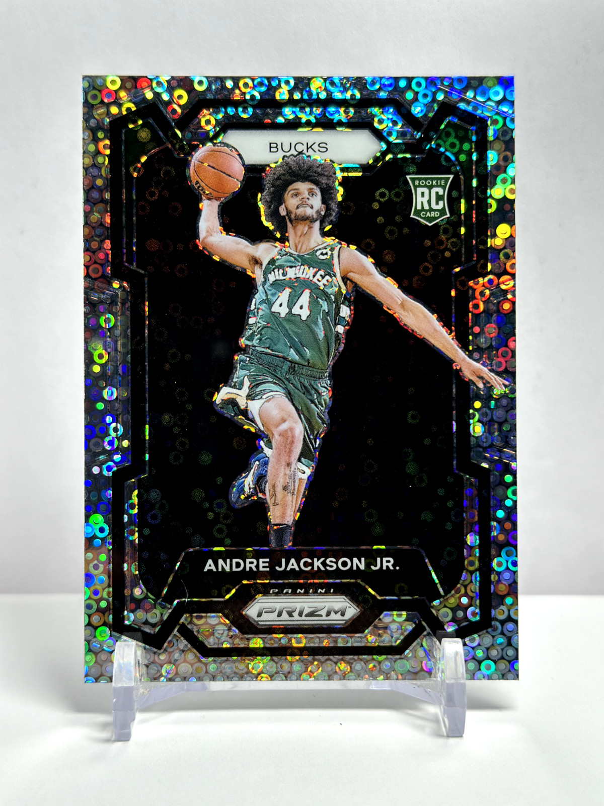 2023-24 Panini Prizm Fast Break Rookie Silver Andre Jackson Jr. Bucks No. 131