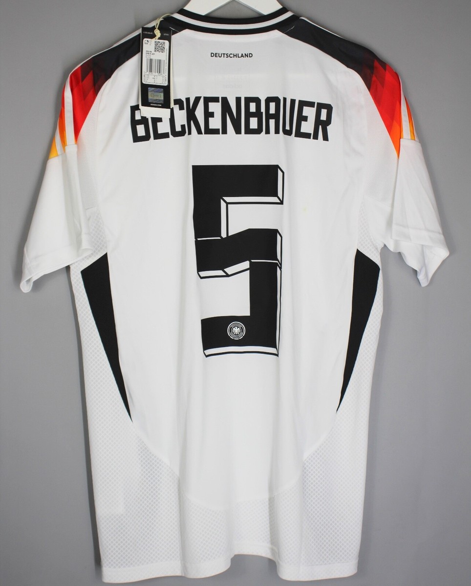 GERMANY DEUTSCHLAND 2024 HOME FOOTBALL SHIRT JERSEY #5 BECKENBAUER