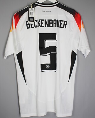 GERMANY DEUTSCHLAND 2024 HOME FOOTBALL SHIRT JERSEY #5 BECKENBAUER