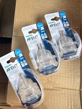 Phillips Avent Anti-Colic Nipple, Medium Flow, 3 Packs total 6ct NEW