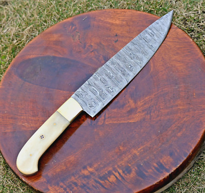Handmade Cutlery Hand Forged Blade Kitchen Chef Knives Camel Bone Handle 957