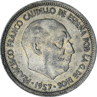 1026958] Espagne, Caudillo and regent, 5 Pesetas, 1957 (60), Cupro-nickel,  TTB | eBay
