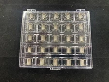 1X Plastic Sewing Machine Bobbin Storage Box with 0115367000QW - 25pcs