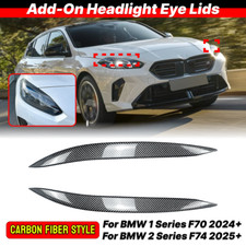 For BMW 1 Series F70 2 Series F74 24+ 2X Carbon Style Headlight Eye Lids Covers