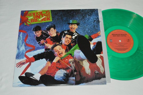 NEW KIDS ON THE BLOCK Merry Merry Christmas LP 2018 Green Colored Vinyl Reissue