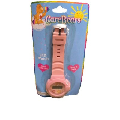 2004 Care Bears Pink LCD Watch Nelsonic NEW VTG 