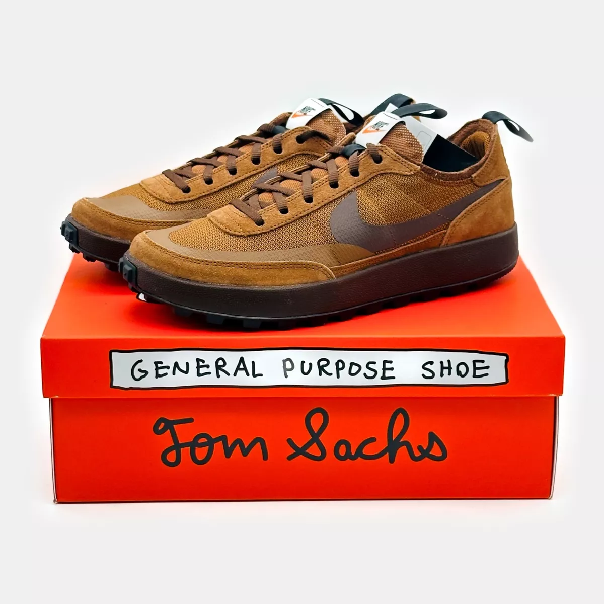 Tom Sachs x NikeCraft General Purpose Shoe Field Brown DA6672-201