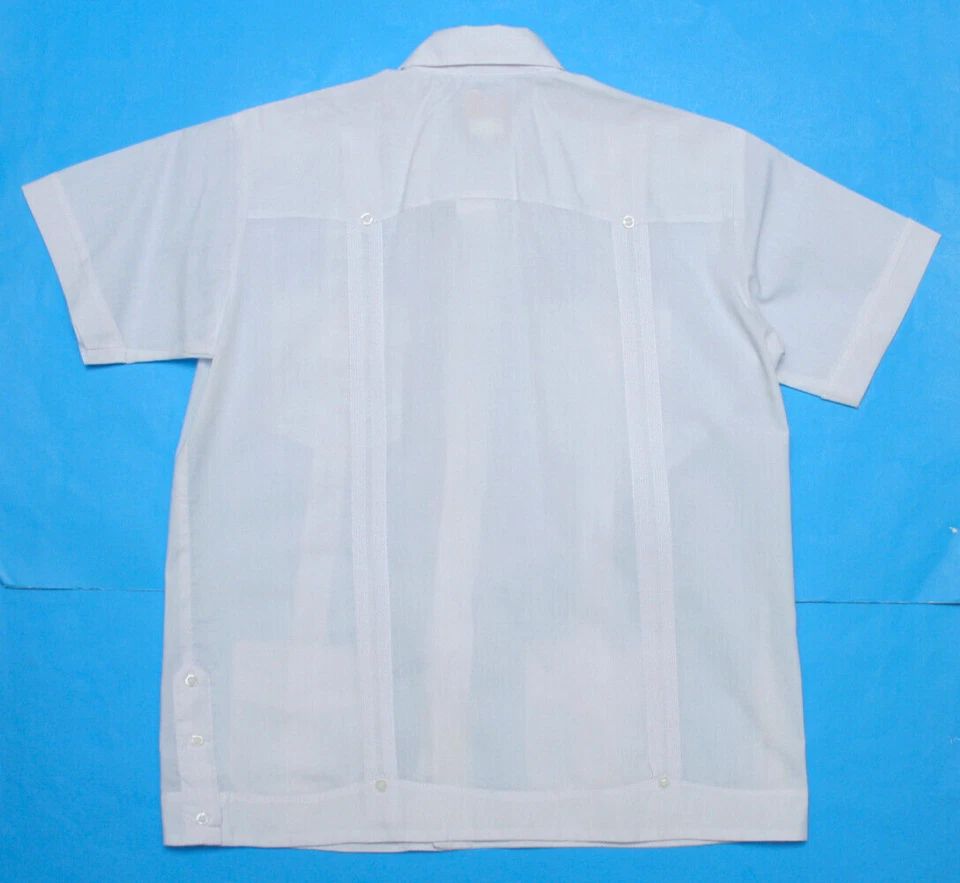 Renato Boys Guayabera Shirt Four Pocket Short Sleeve White Shirt sz 10/12 - Image 3 of 3