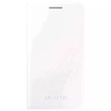Funda Protectora Plegable Samsung Galaxy J1 Flip Cartera Funda Blanca