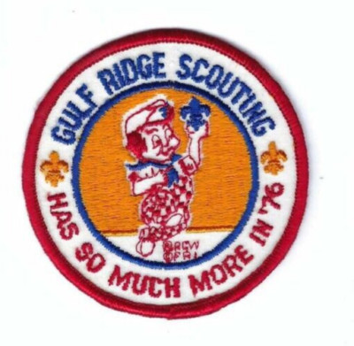 Boy Scout Patch Gulf Ridge Council 1976 Has so much more in 76