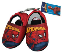 Spiderman Slipper Childs M 7/8 New Textured Sole