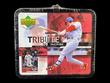 NOS 1999 Upper deck Tribute To McGwire MLB 30 Card Set Tin Baseball Lunch Box