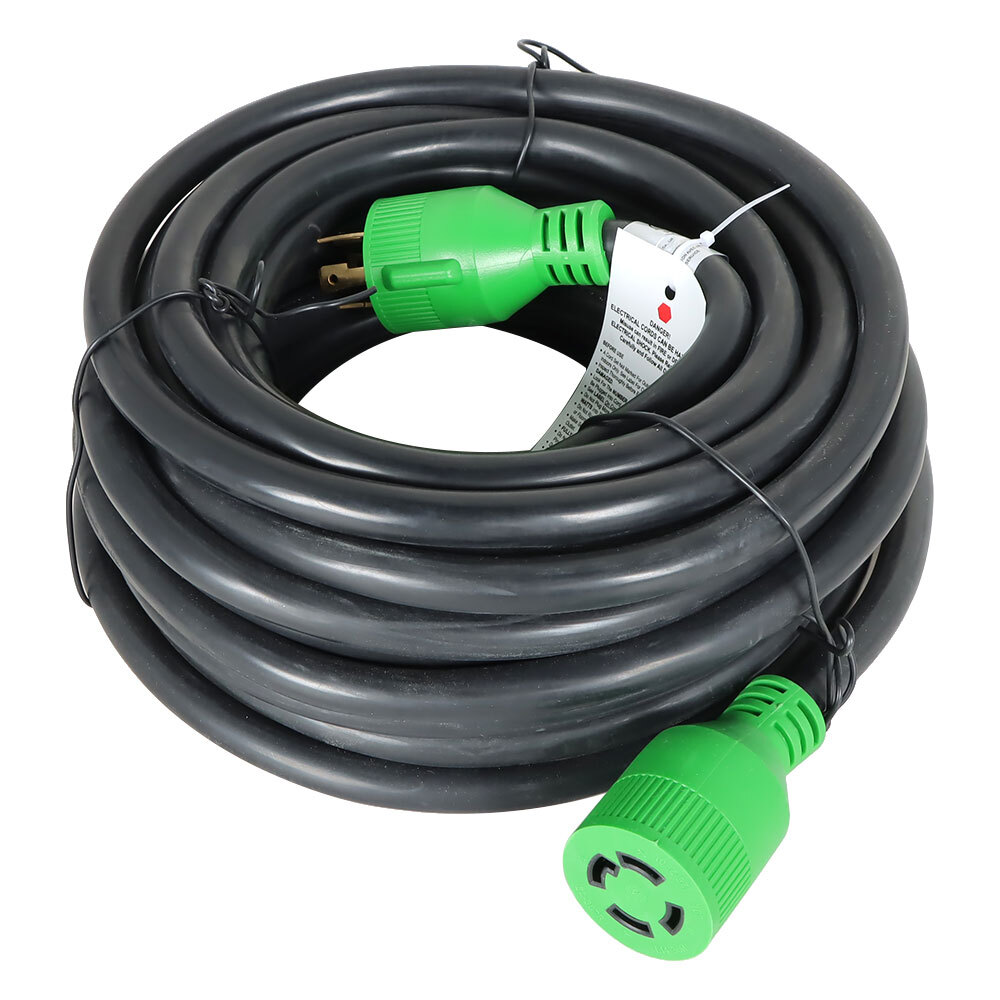 Extension Cord 10/15/25/40/50ft 30 Amp 4 Prong Nema L14-30p To L14-30r