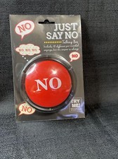 "Just Say No" Electronic Talking Toy Box 10 Recorded different no's Fun Toy