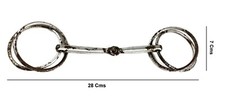 Pferd Halfter Trense Bit Alt Vintage Vernickelt Pferd Gurt Bit G42-225