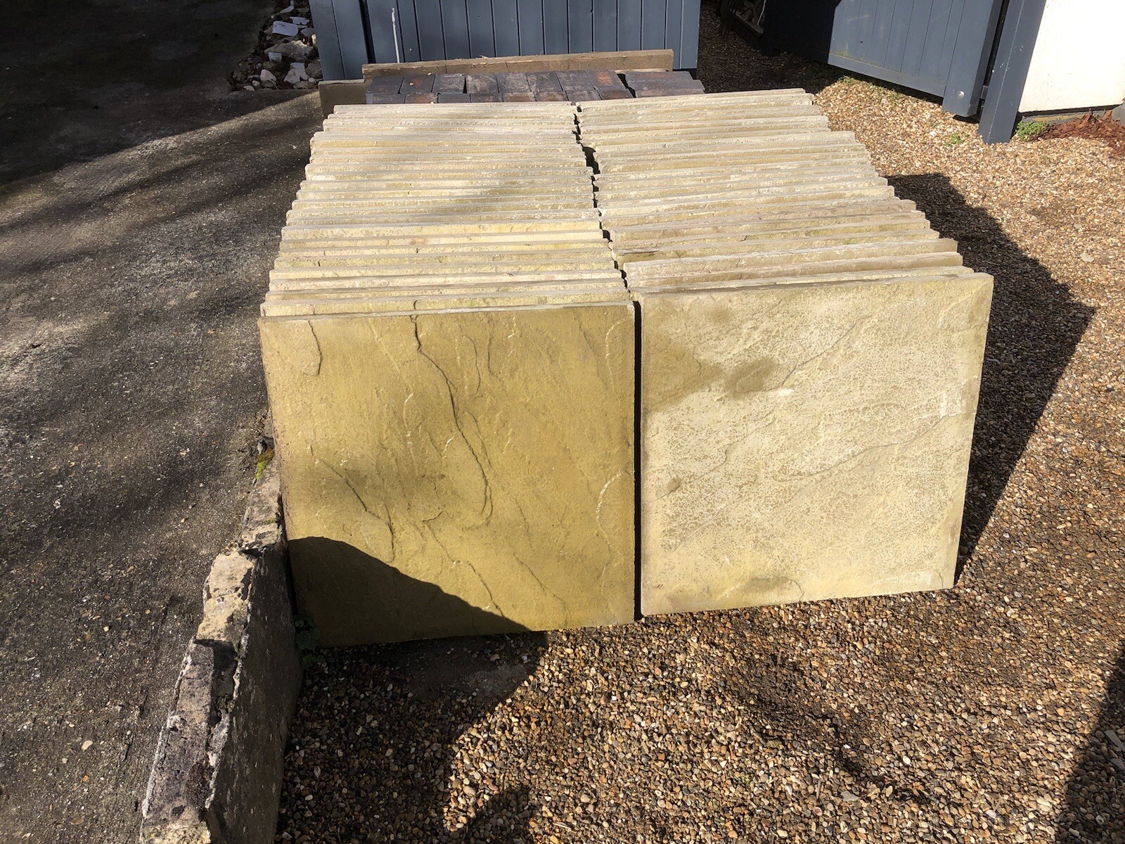 52 Marshall’s 600x600 Buff Concrete Paving Slabs eBay