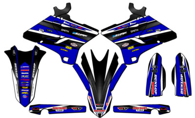 2008-2014 fits POLISPORT RESTYLE YZ 250 2-STROKE VIGOR Blue Senge Graphics Kit