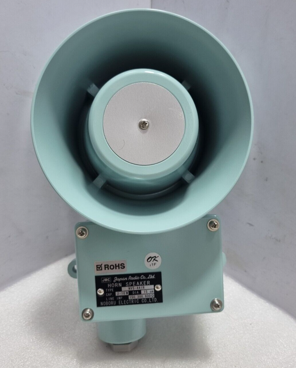 Japan Radio Co.Ltd NVS-441R Horn Speaker Cap: 2-10W Dia. 15cm