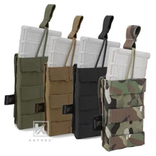 KRYDEX Single 5.56 .223 Open Top Mag Pouch Tactical Magazine Hold Carrier MOLLE