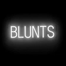 SpellBrite BLUNTS Sign | Neon Blunts Sign Look, LED Light | 23.7" x 6.3"