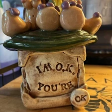 Rare Pottery Box From 70’s IM OK.YOURE OK.  Author Dr Thomas Anthony Harris 1967