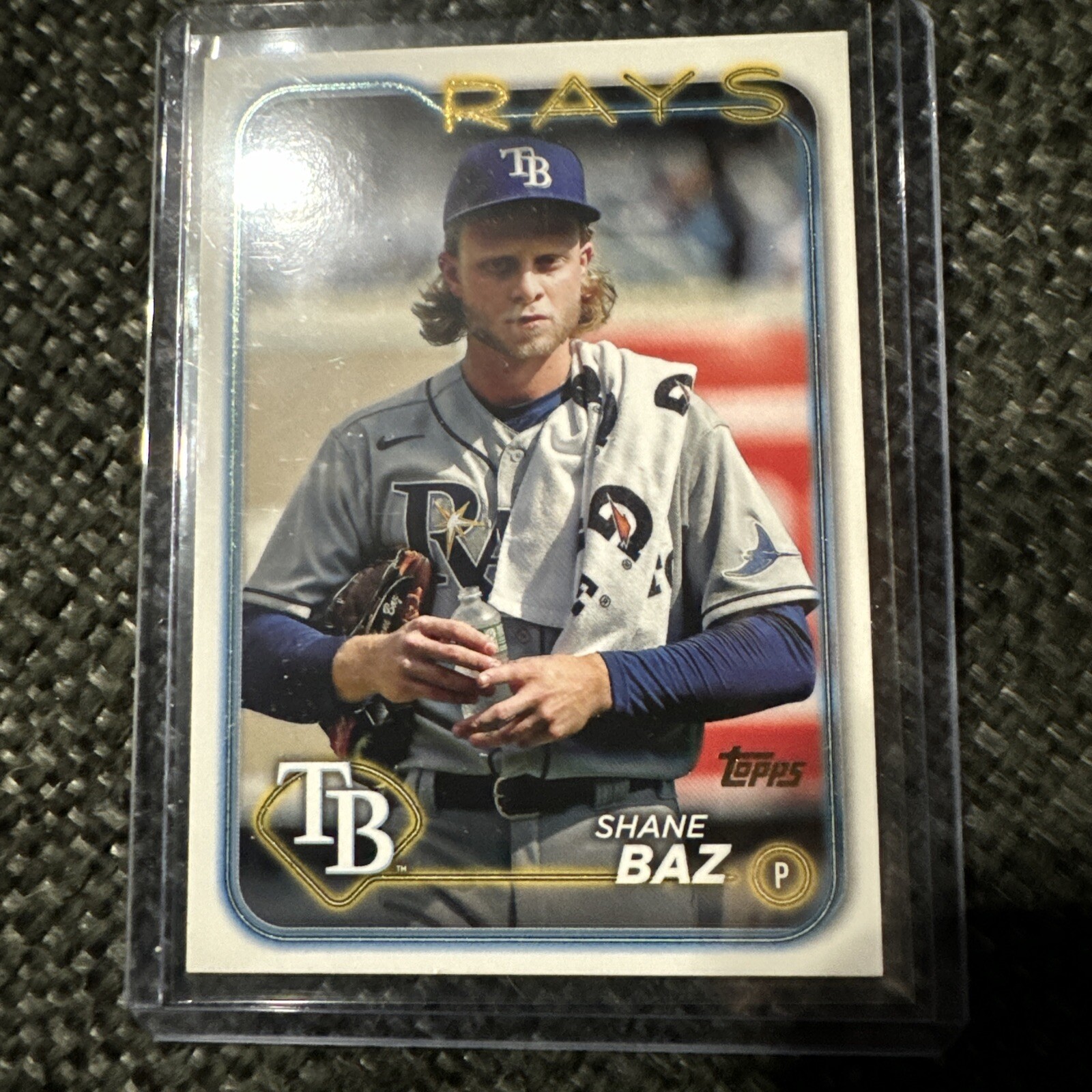 2024 Topps Series 2 SHANE BAZ Golden Mirror Image #435 Tampa Bay Rays
