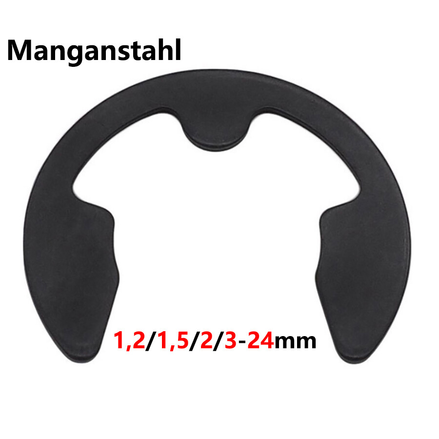 LNM 80 Pezzi Clip EC Esterno 6mm DIN6799 Circlip Fermo Elastico