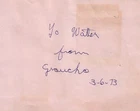 Groucho Marx Comedian Hand Signed Autograph 4.25x5.5 Album Page Dated 1973