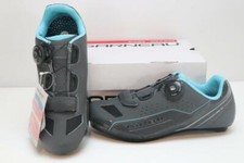 New Louis Garneau Women's Ruby Road Bike Shoes 38/39 Gray Cycling BOA 3-Bolt