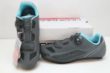 New Louis Garneau Women's Ruby Road Bike Shoes 38/39 Gray Cycling BOA 3-Bolt