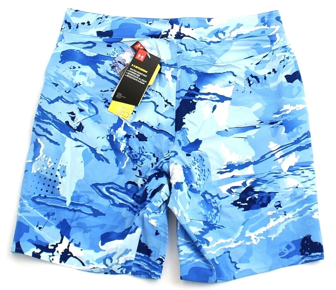 Under Armour Shoreman Hybrid Shorts - Blue Hydro Camo / Elemental - 38