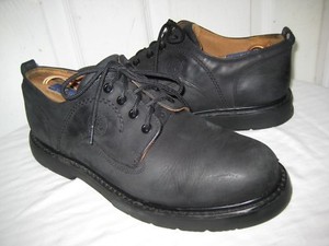 timberland black leather shoes