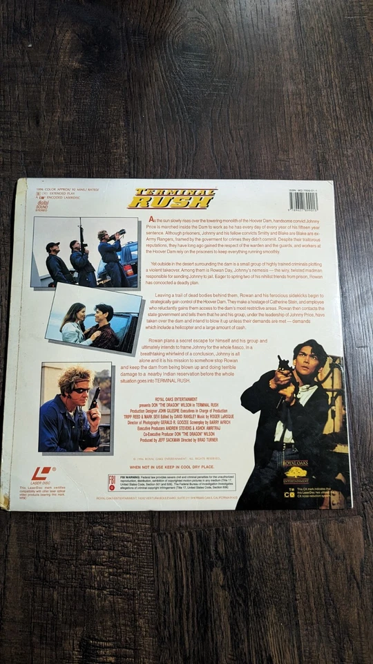 Terminal Rush Laserdisc Don The Dragon Wilson Roddy Piper Singapore Only - Image 2 of 4