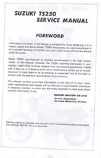 1971-1976 Suzuki TS185 Service Manual On CD – Full Repair Guide