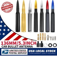Bullet Antenna 50 Cal Caliber For Chevy GMC Truck SUV Silverado Sierra Denali