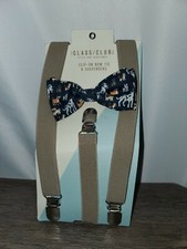 The Class/club Bow Tie And Suspender Set.