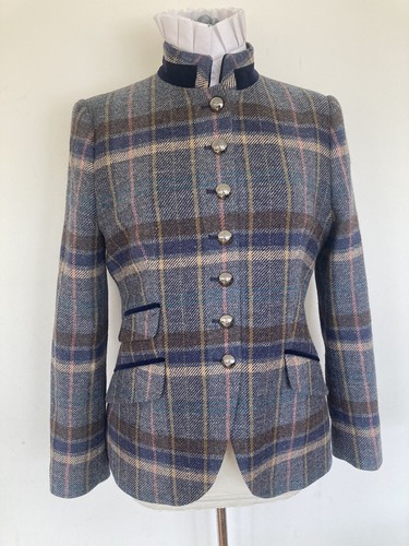 Atemberaubende Breedon Hill blaue Tweedjacke Größe 12. Unbefleckt. Ref 806 - Bild 2 von 7