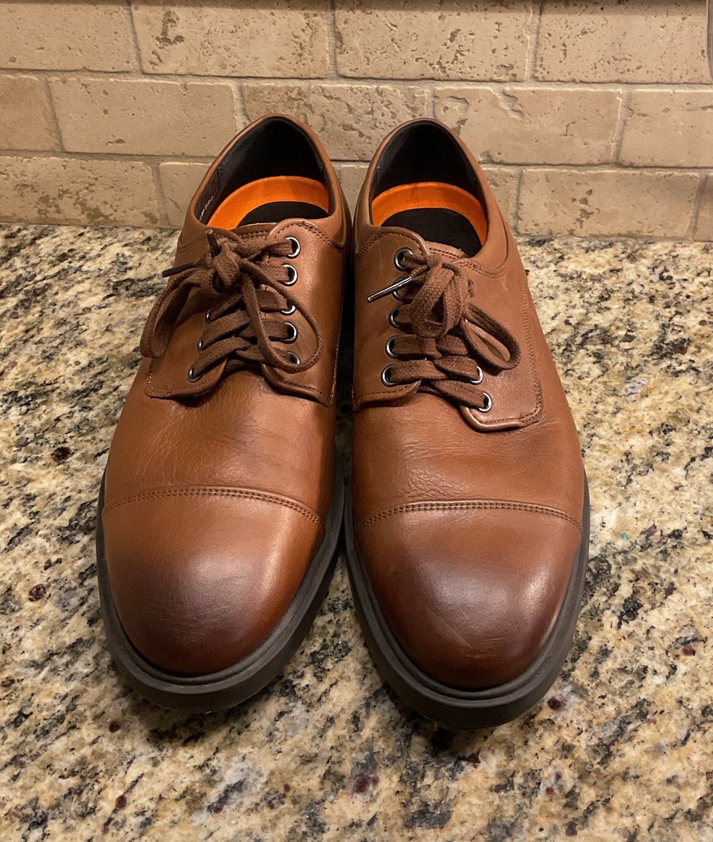 George Brown BILT Mens Captoe Oxford Lace up Leather Dress 