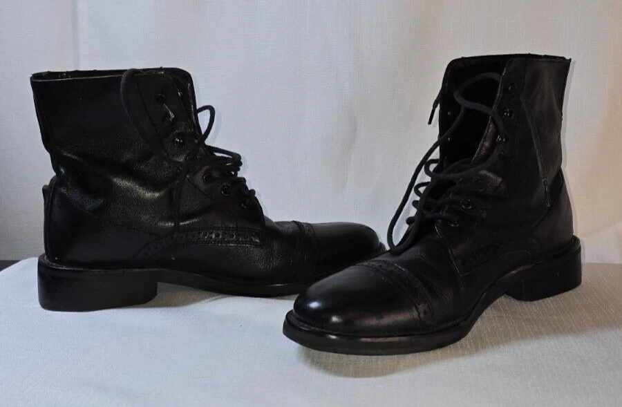 Botas paddock masculinas barrocas com cadarço TuffRider pretas | EUA tamanho 7 vintage - Imagem 3 de 4