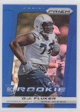 2013 Panini Prizm Rookie Wal-Mart Blue Prizm DJ Fluker #285 1l2