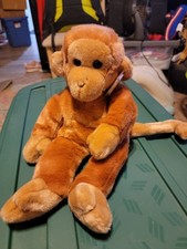 Ty Large Plush Beanie Buddy - Bongo the Monkey NWT 1998
