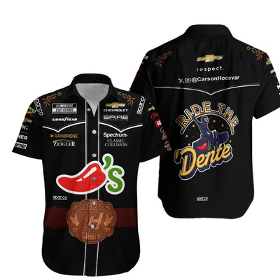 #ad Carson Hocevar Nascar Racing 2026 Hawaiian Polo Shirts $24.17